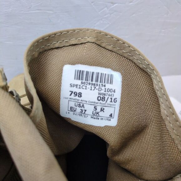 Army Hot Weather Combat Boot - Coyote Brown - Size: 5R - New - Picture 6 of 7